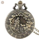 Montre à gousset homme motif chasseur élégante