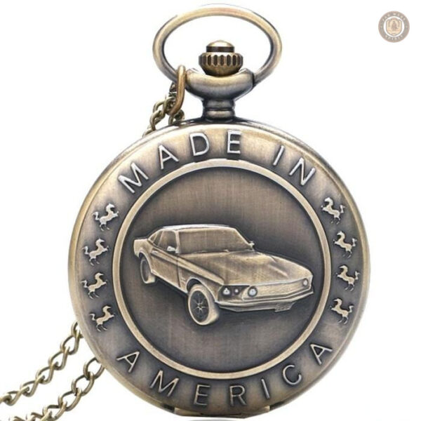 Montre à gousset homme au design voiture élégant