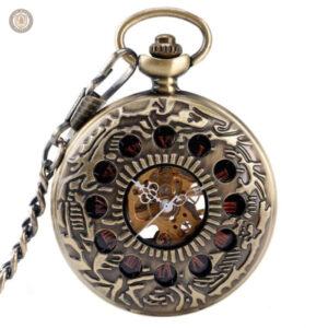 Montre à gousset mécanique avec clapet élégant
