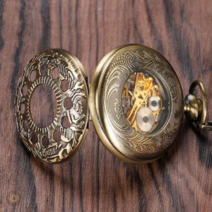 Accessoire de mode : montre à gousset mécanique, charme ancien