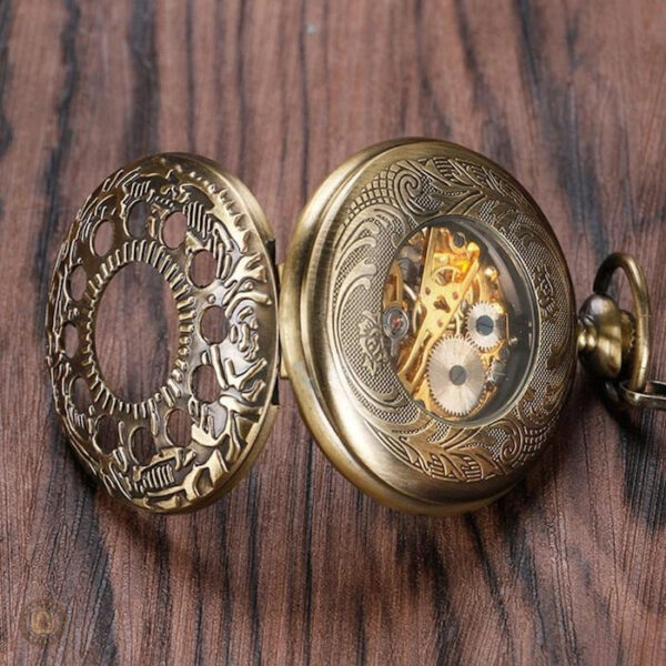 Accessoire de mode : montre à gousset mécanique, charme ancien