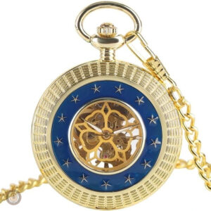 Montre à gousset mécanique à remontoir élégante