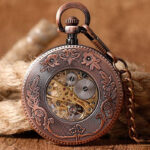 Montre à gousset avec design vintage, charme authentique