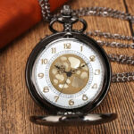 Montre à gousset classique au design noir