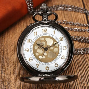 Montre à gousset classique au design noir