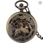 Montre à gousset Oiseau élégante et raffinée