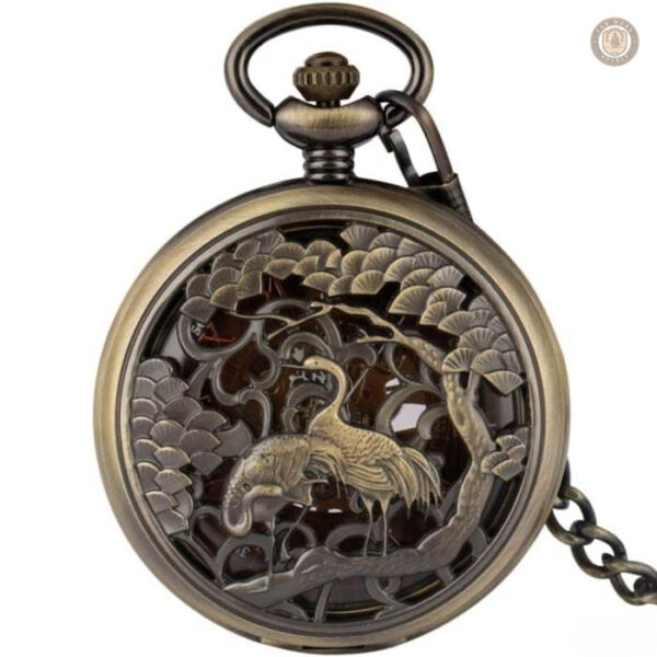 Montre à gousset Oiseau élégante et raffinée