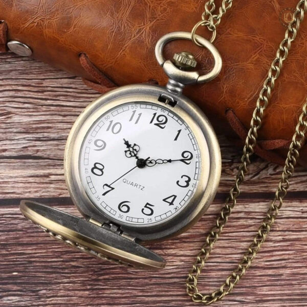 Montre à gousset artisanale, style Chef Apache