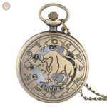 Montre à gousset Signe Zodiaque élégante et unique