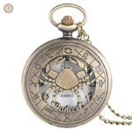 Montre à gousset pour les amateurs de signes astrologiques