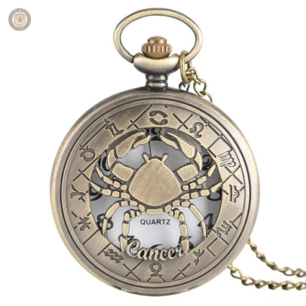 Montre à gousset pour les amateurs de signes astrologiques