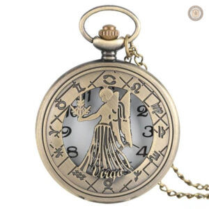 Montre à gousset avec symbole astrologique