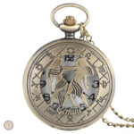 Montre à gousset zodiacale pour passionnés d'astrologie