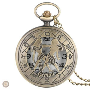 Montre à gousset zodiacale pour passionnés d'astrologie