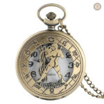 Montre à gousset ornée de motifs astrologiques