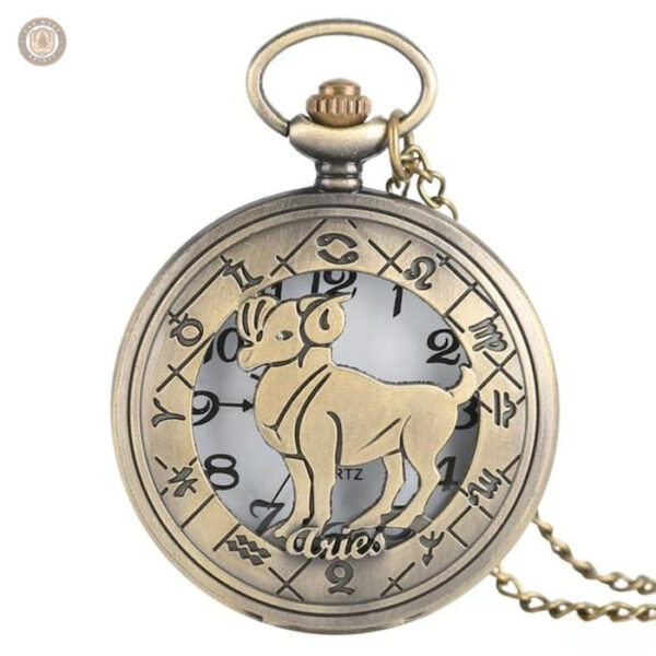 Signe Zodiaque sur montre à gousset raffinée