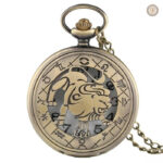 Montre à gousset personnalisée avec zodiaque