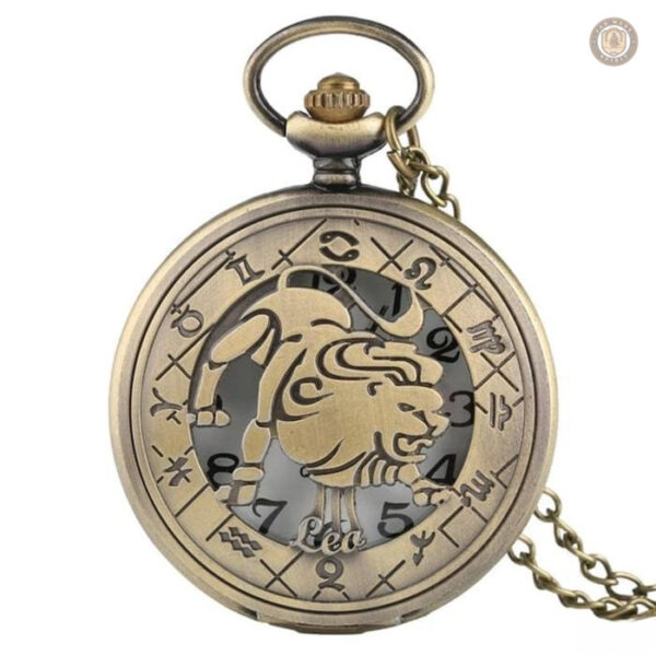 Montre à gousset personnalisée avec zodiaque