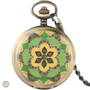 Montre à gousset avec motif floral élégant