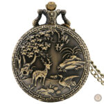 Montre de poche à cylindre pour femme élégante