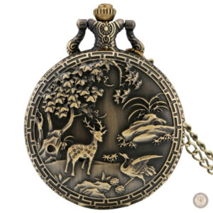 Montre de poche à cylindre pour femme élégante
