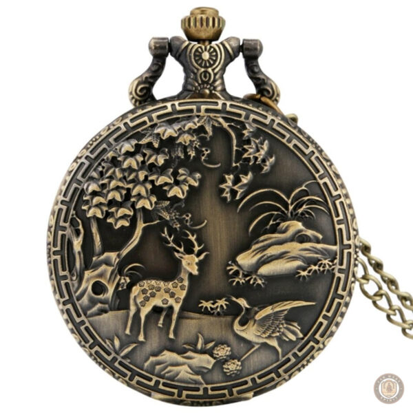 Montre de poche à cylindre pour femme élégante