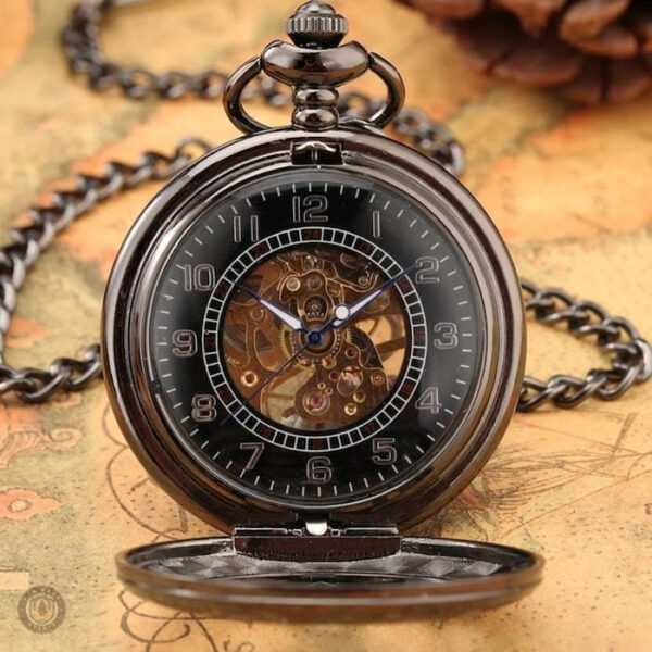 Accessoire vintage, montre à gousset classique en métal