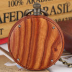 Montre à gousset en bois, design artisanal