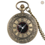 Montre à gousset gravée élégante et raffinée