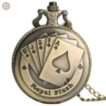 Montre à gousset Poker élégante et raffinée