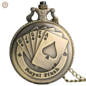 Montre à gousset Poker élégante et raffinée