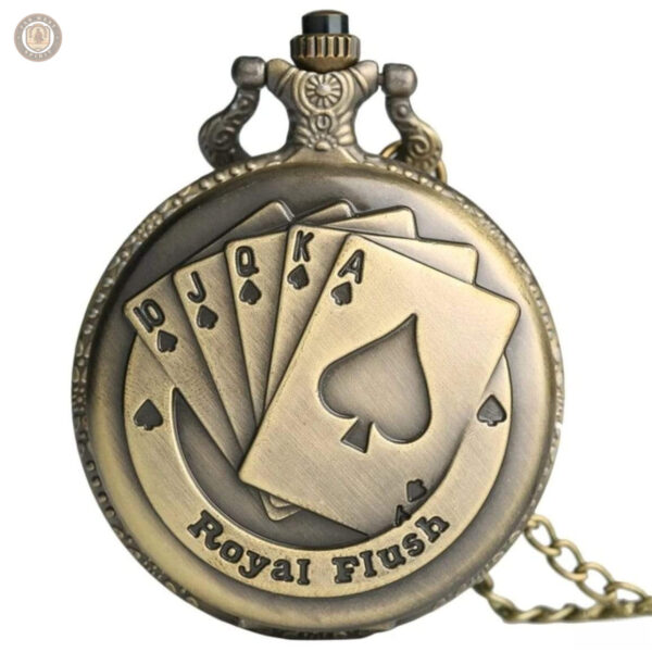 Montre à gousset Poker élégante et raffinée