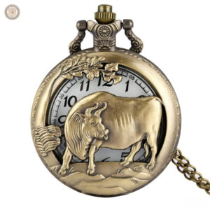 Montre à gousset Taureau au design élégant et classique