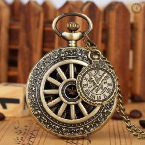 Design vintage de montre à gousset inspiré du Far West