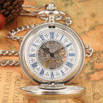 Montre à gousset classique avec remontage manuel