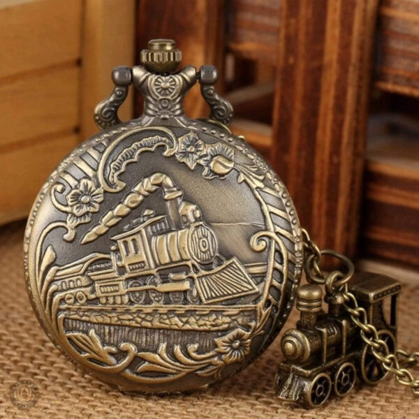 Montre gousset au design inspiré des locomotives classiques