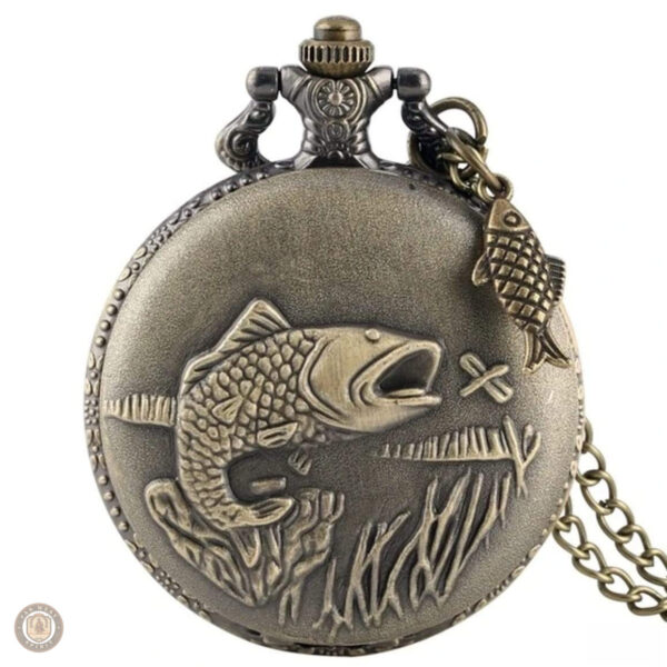 Montre à gousset Poisson élégante et originale