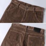 Pantalon de style cowboy, couleur marron classique