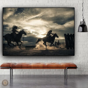 Tableau chevaux indiens