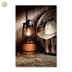 Tableau western représentant le Far West et ses paysages