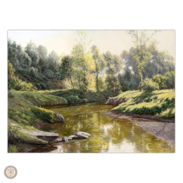 Peinture de paysage de ranch