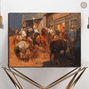 Peinture Tableau Western Bar