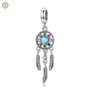 Pendentif Attrape-Rêves en argent, style western