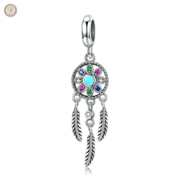 Pendentif Attrape-Rêves en argent, style western
