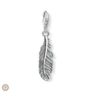 Pendentif plume en argent, bijou inspiré du style western