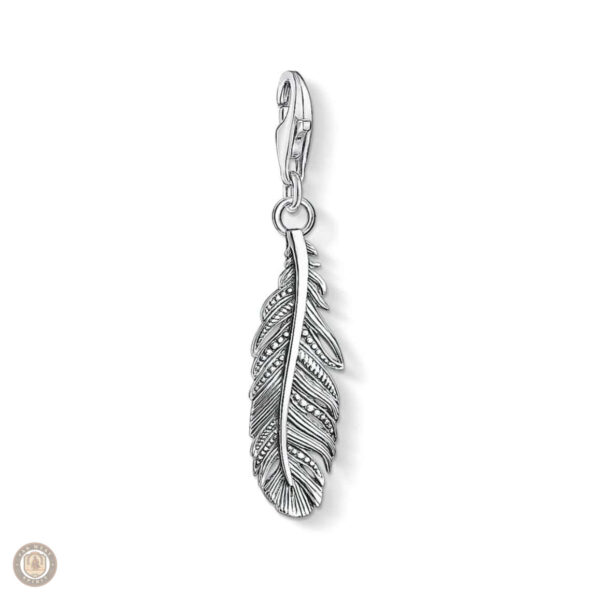 Pendentif plume en argent, bijou inspiré du style western