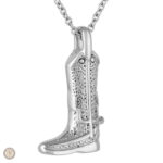Pendentif Cowboy en forme de botte stylisée
