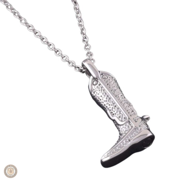 Bijou inspiré des cowboys, pendentif unique en forme de botte