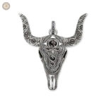 Pendentif Crâne de Buffle en style western