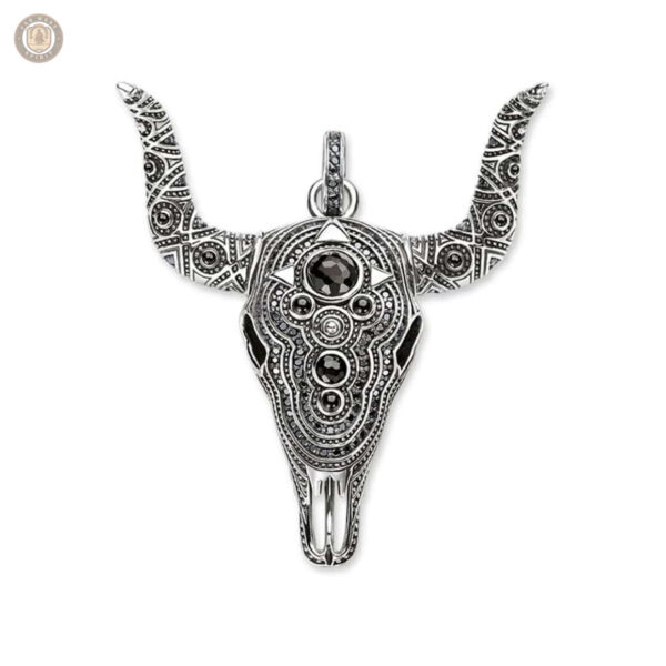 Pendentif Crâne de Buffle en style western